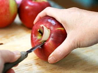 Перед работой выберите среди яблок одно самое крас