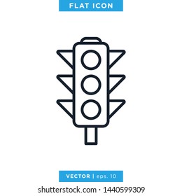 Traffic Light Icon Vector Design Template