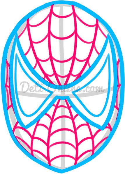 Как нарисовать Человека паука шаг 5