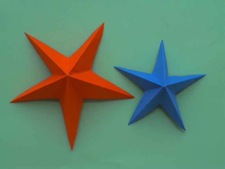 Звездочки шаблоны для вырезания разных размеров. Новогодняя звезда из бумаги на елку