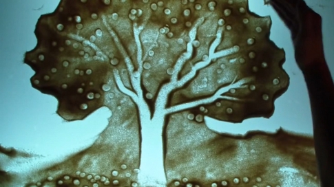 Рисуем песком_12