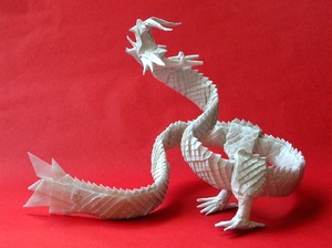 Бумажный дракон из модулей 