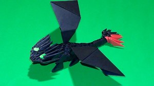 Бумажный дракон из модулей начинающим