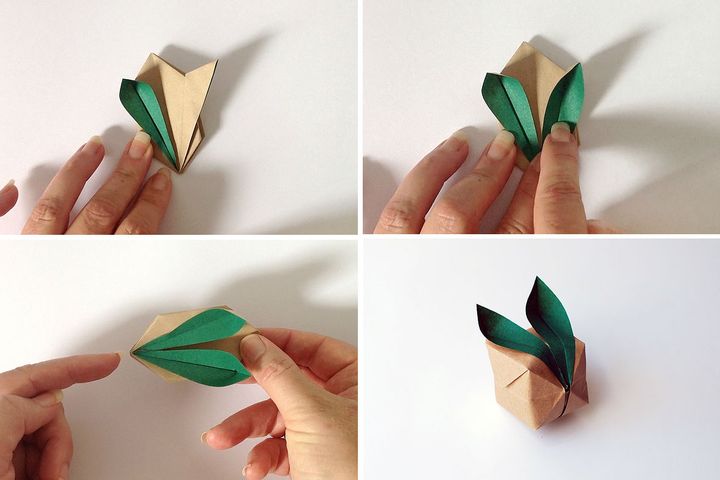 Мастер-класс по изготовлению оригами-зайца на основе 