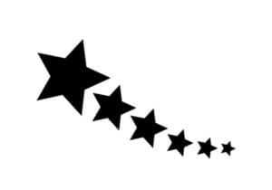 пять звезд трафарет
