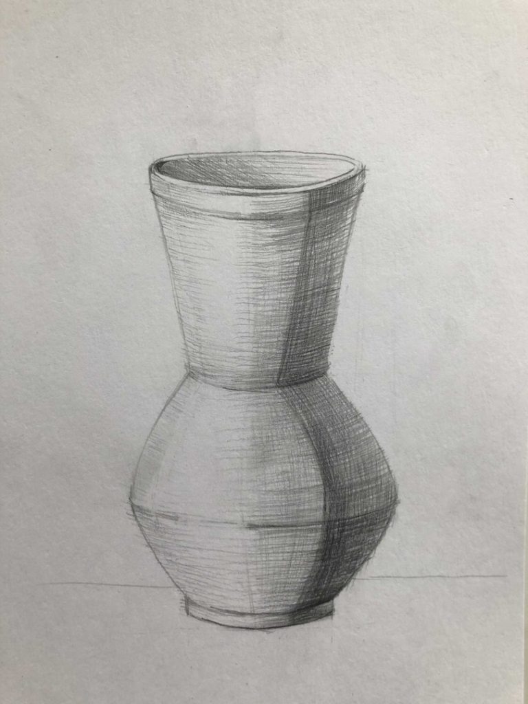 Как научиться рисовать карандашом - ваза 5 этап - фото