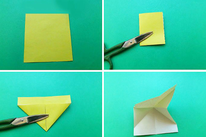 Желтый лист бумаги