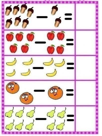 Примеры для дошкольников 5-6 лет по математике для подготовки к школе (распечатать бесплатно)