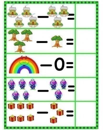Примеры для дошкольников 5-6 лет по математике для подготовки к школе (распечатать бесплатно)