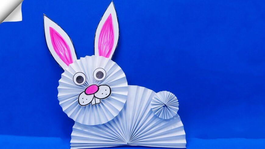 поделки из бумаги своими руками кролик 4