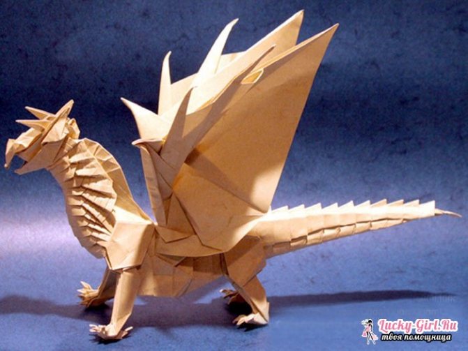 Как сделать дракона из бумаги? Описание, схемы и видео урок